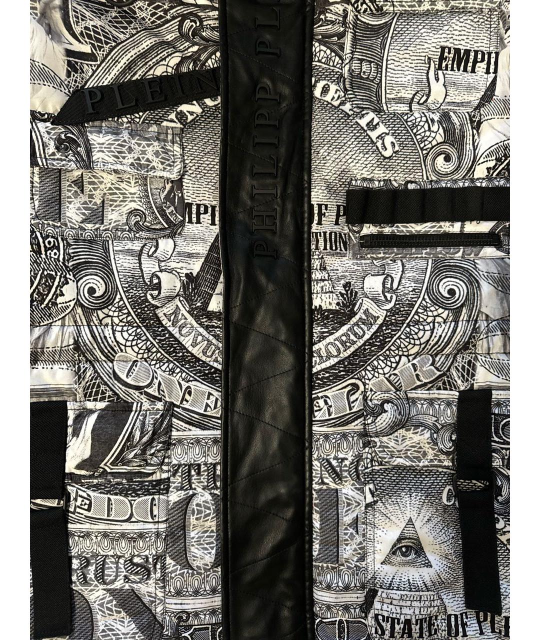 PHILIPP PLEIN Серебрянный пуховик, фото 3