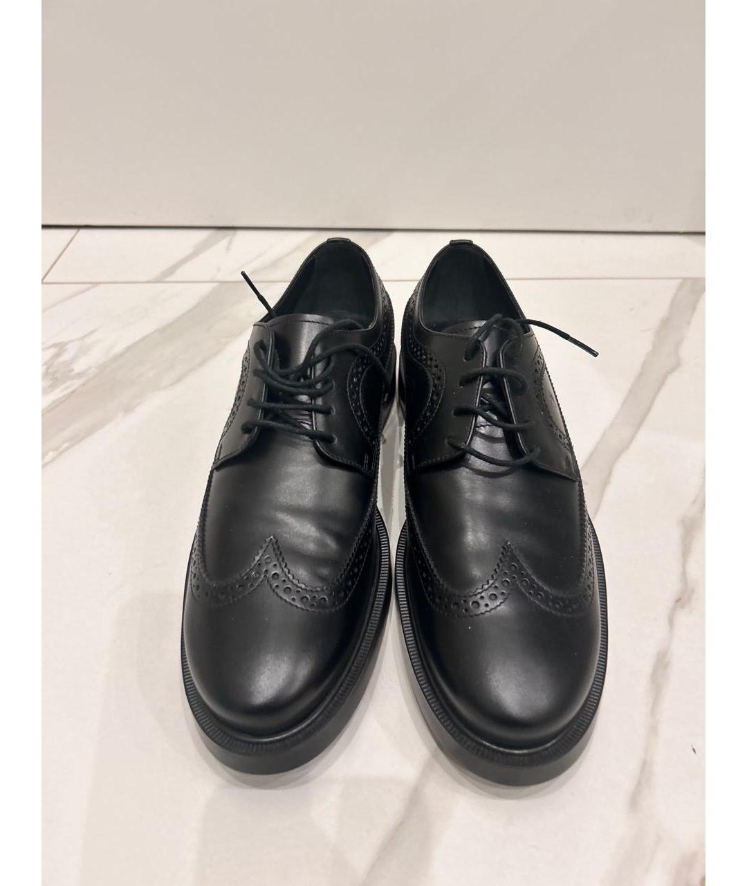 TOD'S Черные кожаные туфли, фото 2