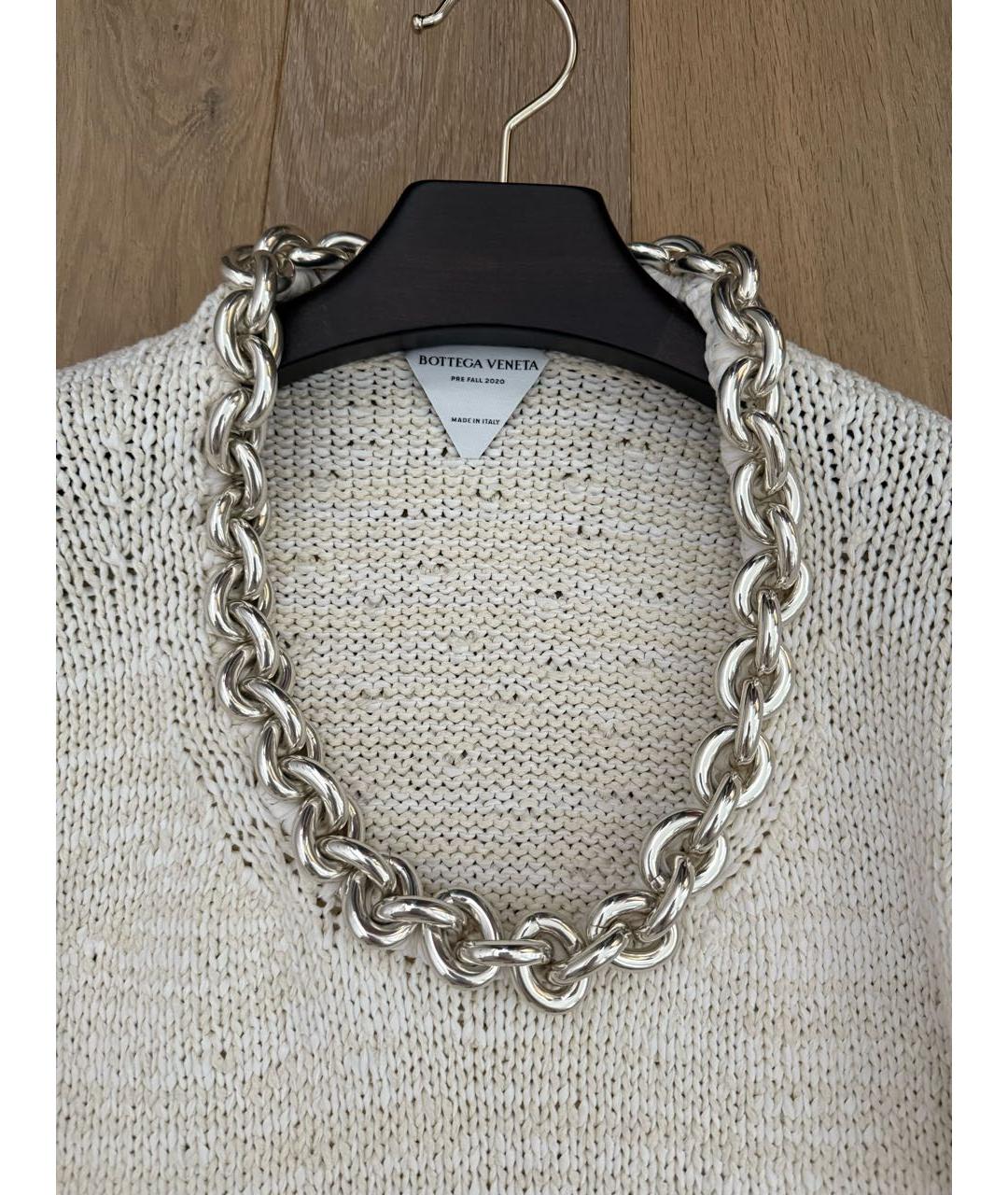 BOTTEGA VENETA Белое повседневное платье, фото 2