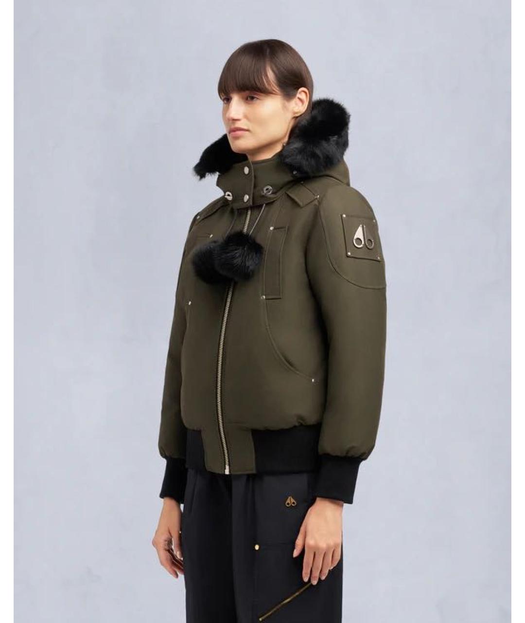 MOOSE KNUCKLES Хаки хлопковый пуховик, фото 8