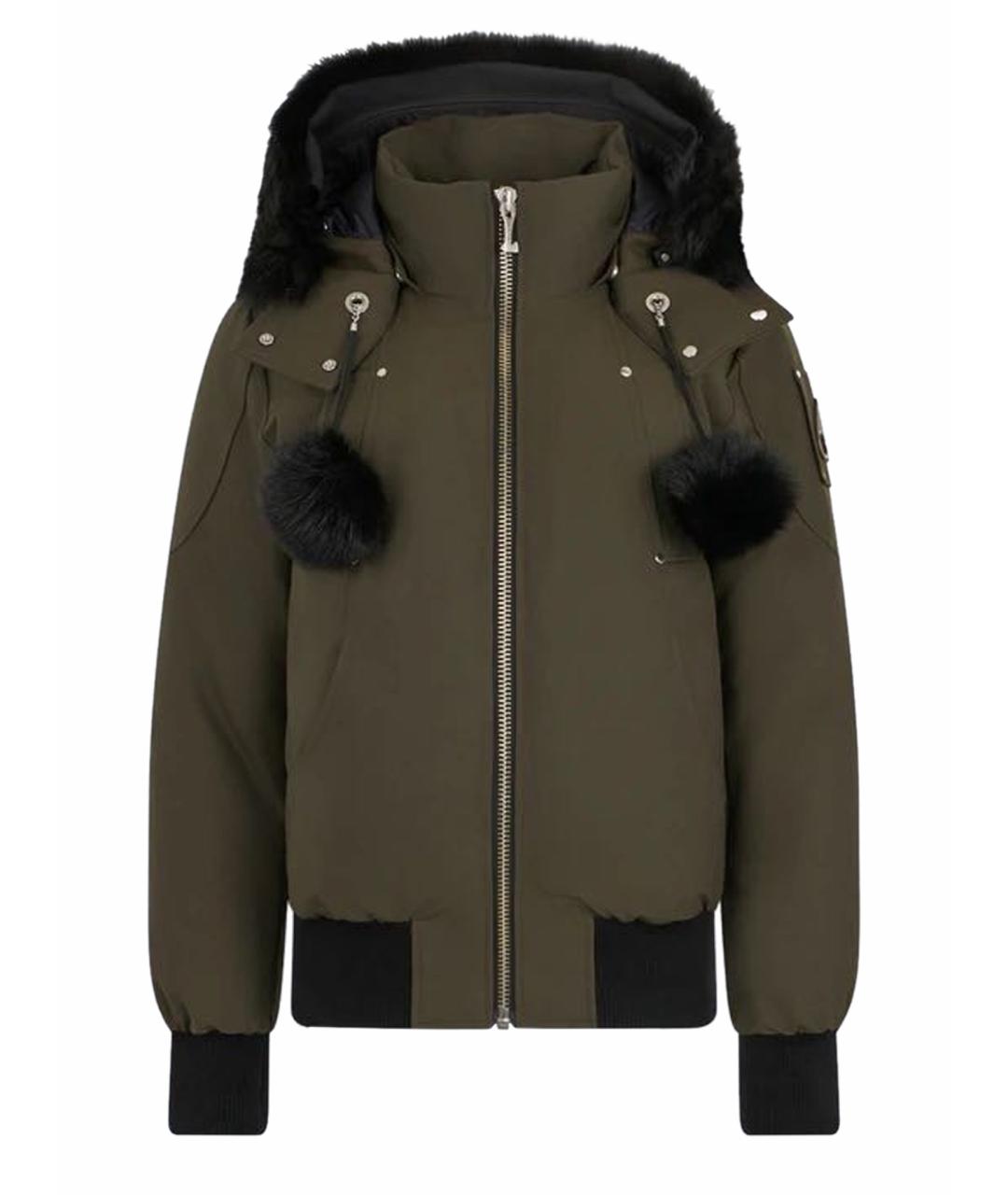 MOOSE KNUCKLES Хаки хлопковый пуховик, фото 1