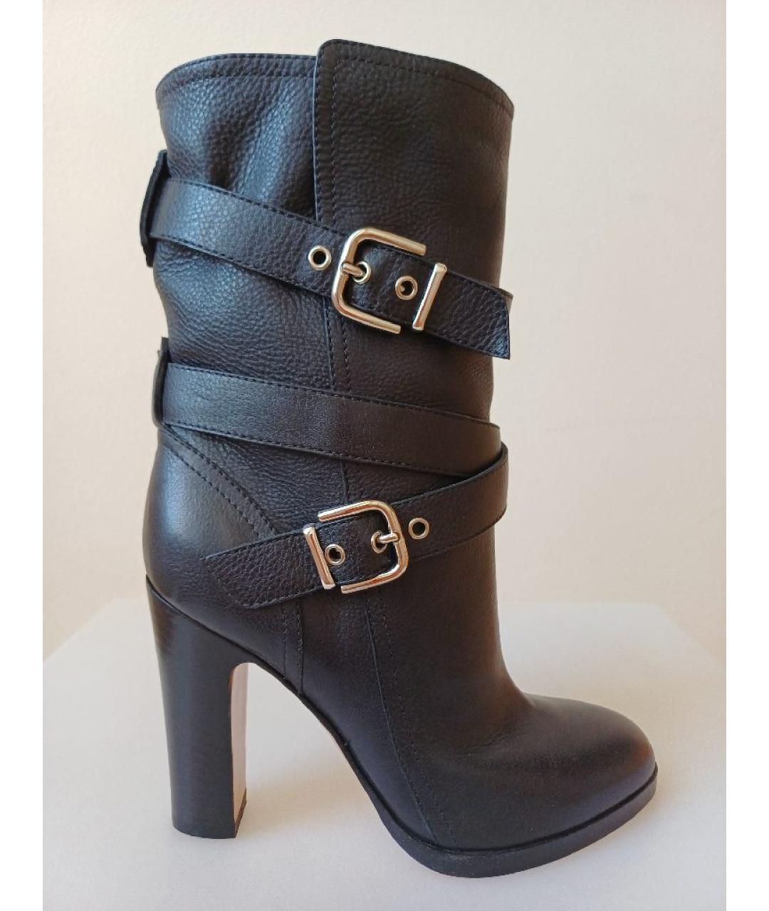 GIANVITO ROSSI Черные кожаные ботильоны, фото 9