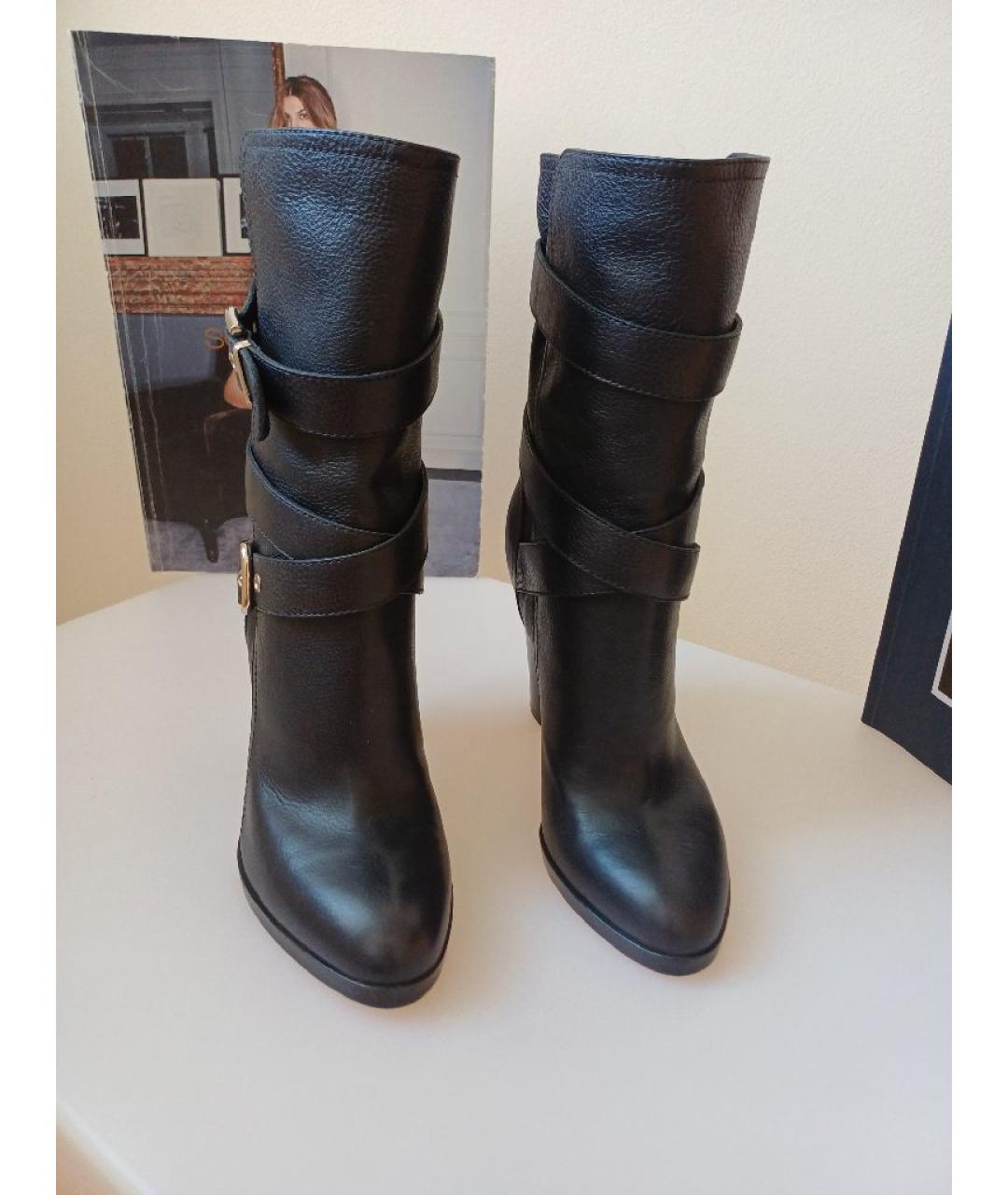 GIANVITO ROSSI Черные кожаные ботильоны, фото 5