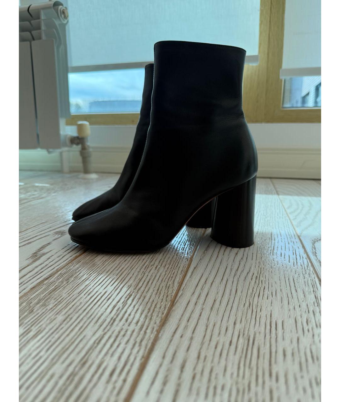 CELINE Черные кожаные ботильоны, фото 8