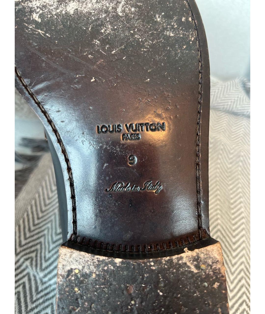 LOUIS VUITTON Белые кожаные лоферы, фото 4