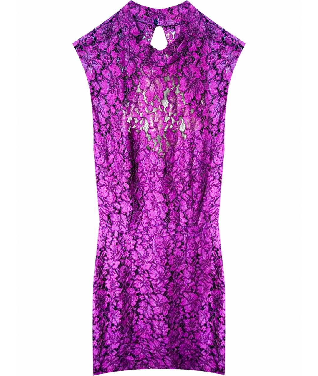 SANDRO Бордовое кружевное платье, фото 1