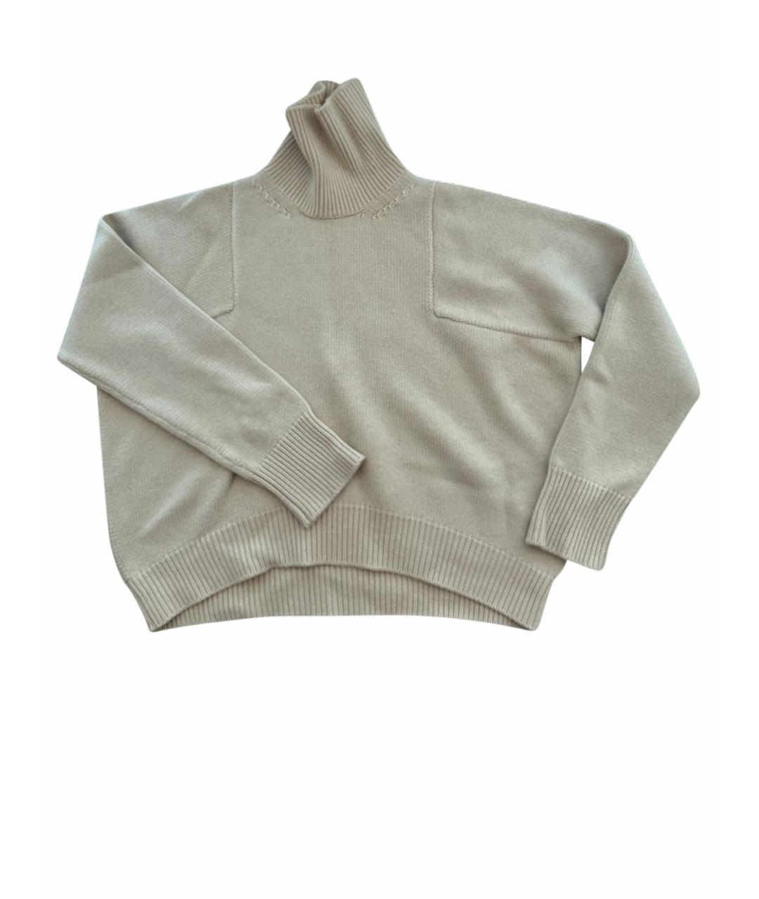 CELINE Бежевый кашемировый джемпер / свитер, фото 1