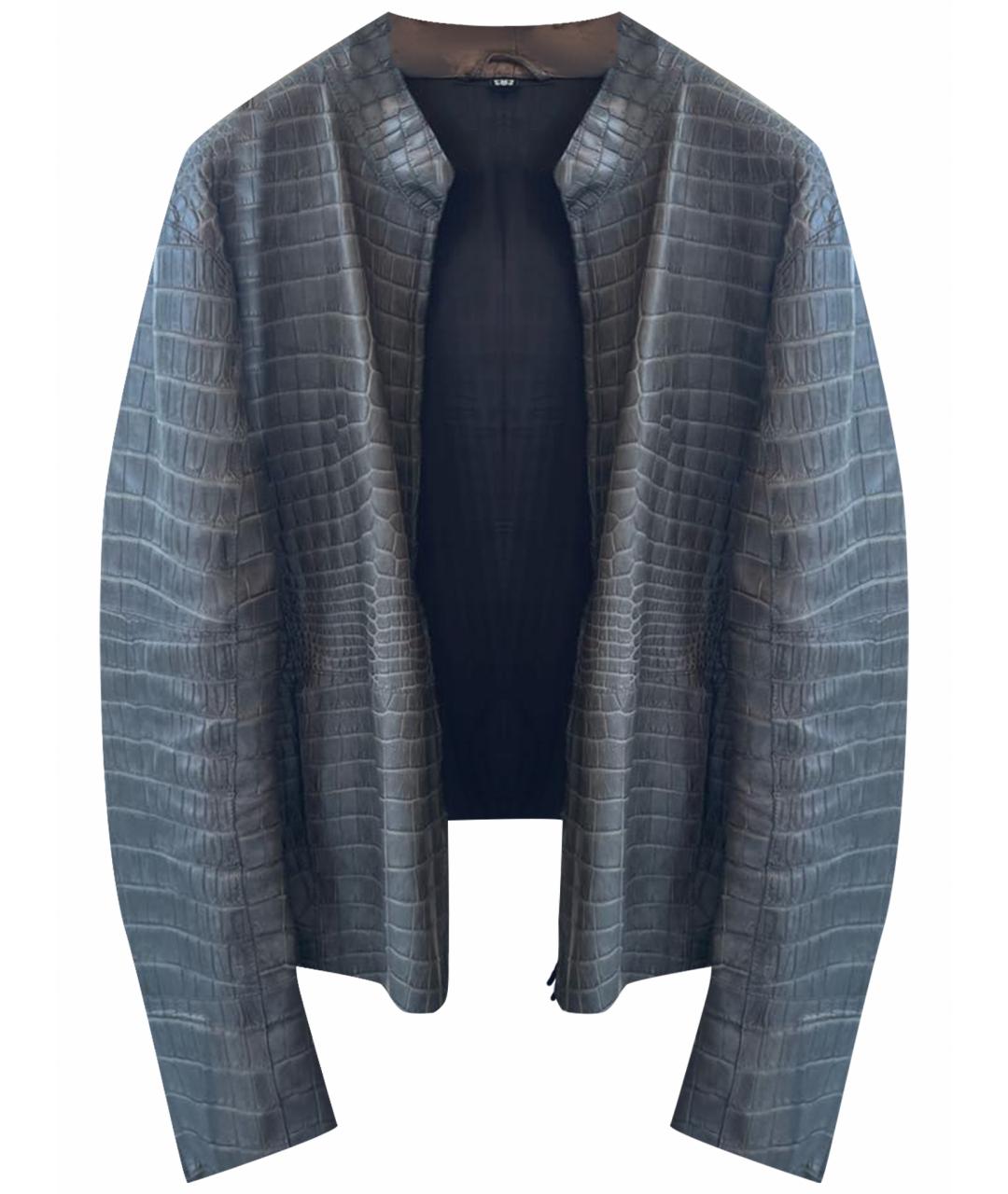 GIORGIO ARMANI Зеленая куртка из экзотической кожи, фото 1