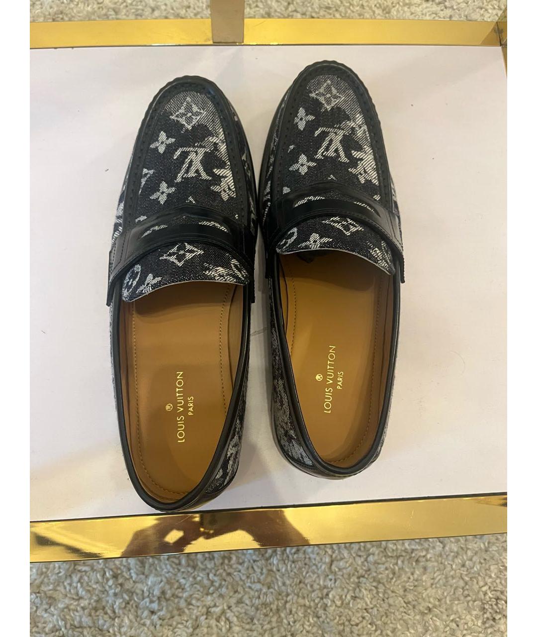 LOUIS VUITTON Синие лоферы, фото 3