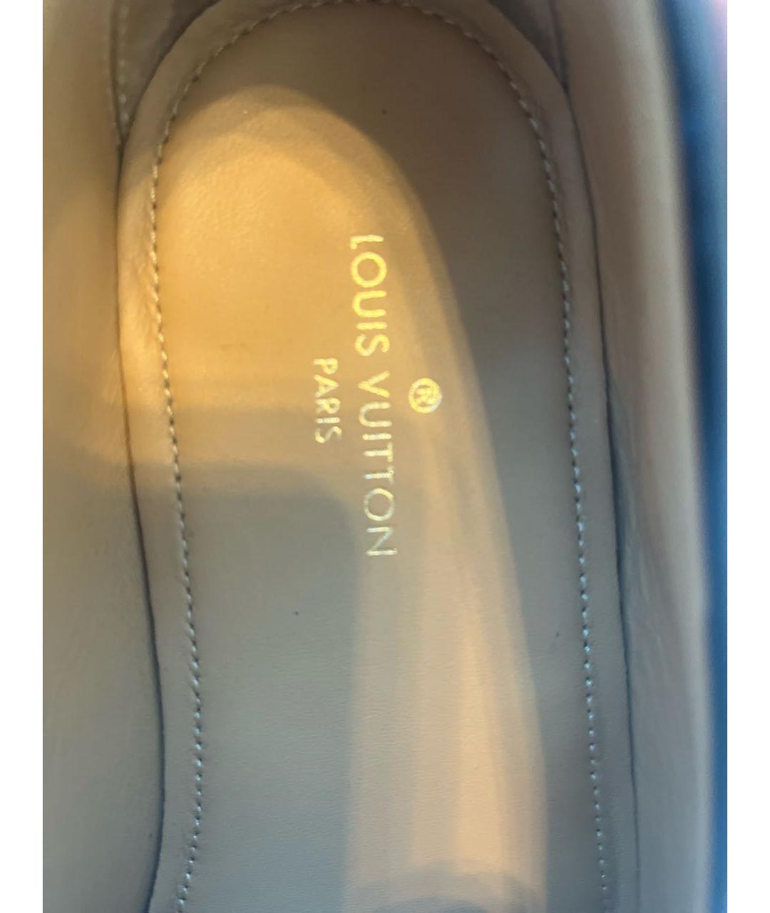 LOUIS VUITTON Синие лоферы, фото 4