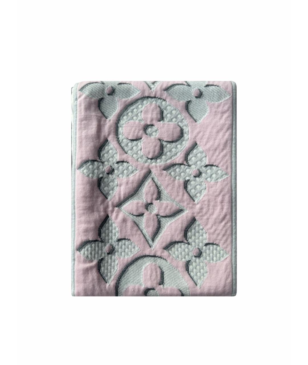 LOUIS VUITTON Розовый шерстяной шарф, фото 1
