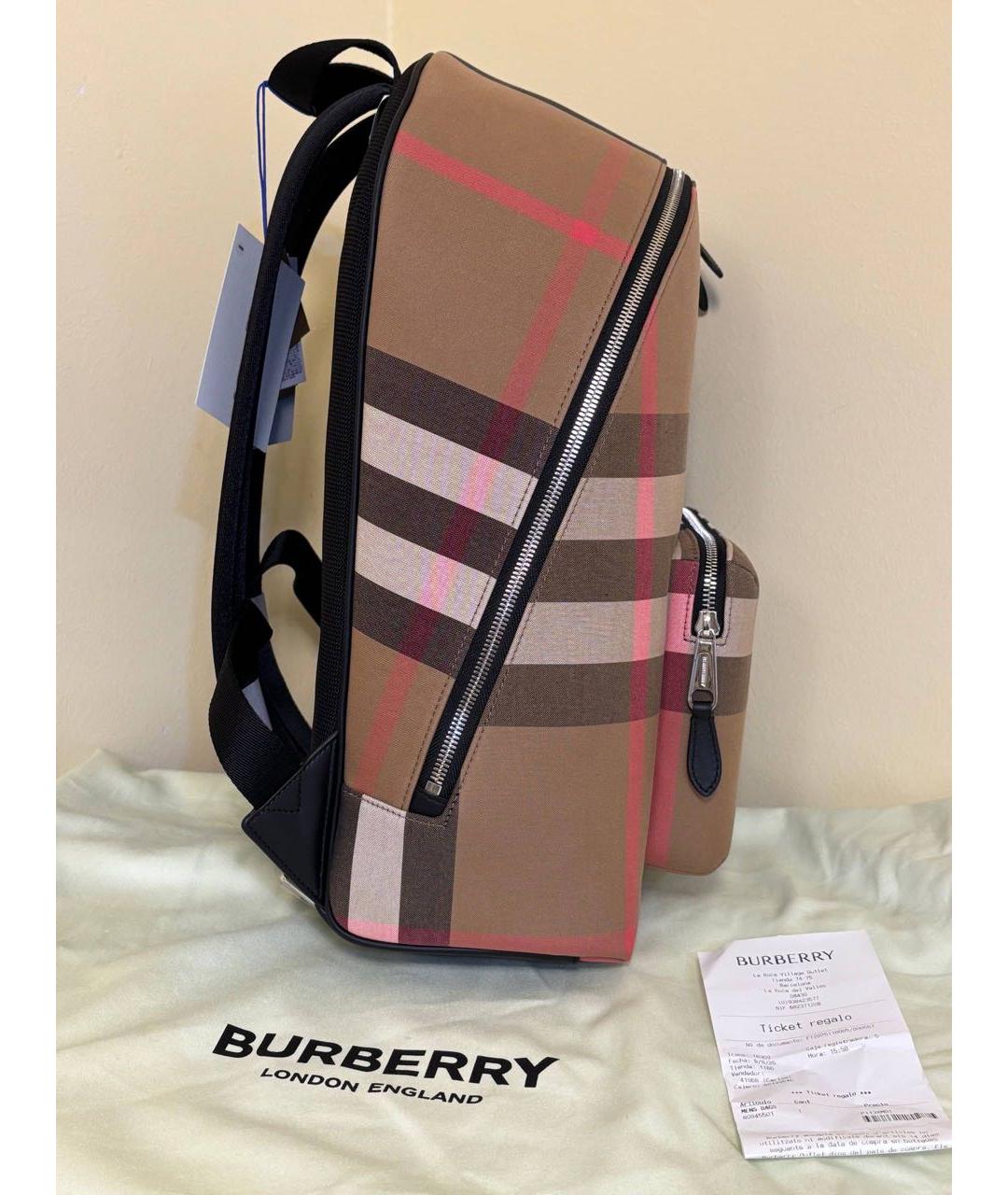 BURBERRY Бежевый рюкзак, фото 2