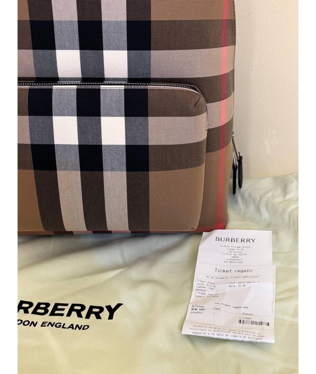 BURBERRY Бежевый рюкзак, фото 8