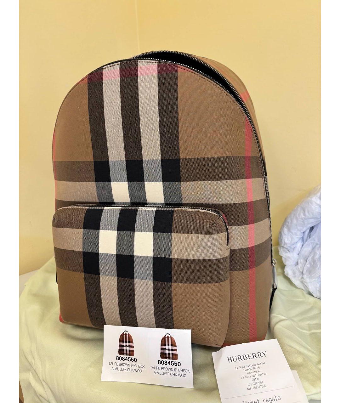BURBERRY Бежевый рюкзак, фото 6