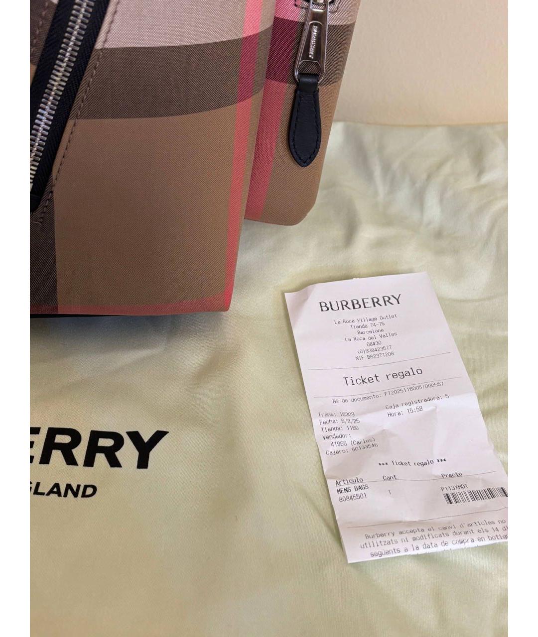 BURBERRY Бежевый рюкзак, фото 7