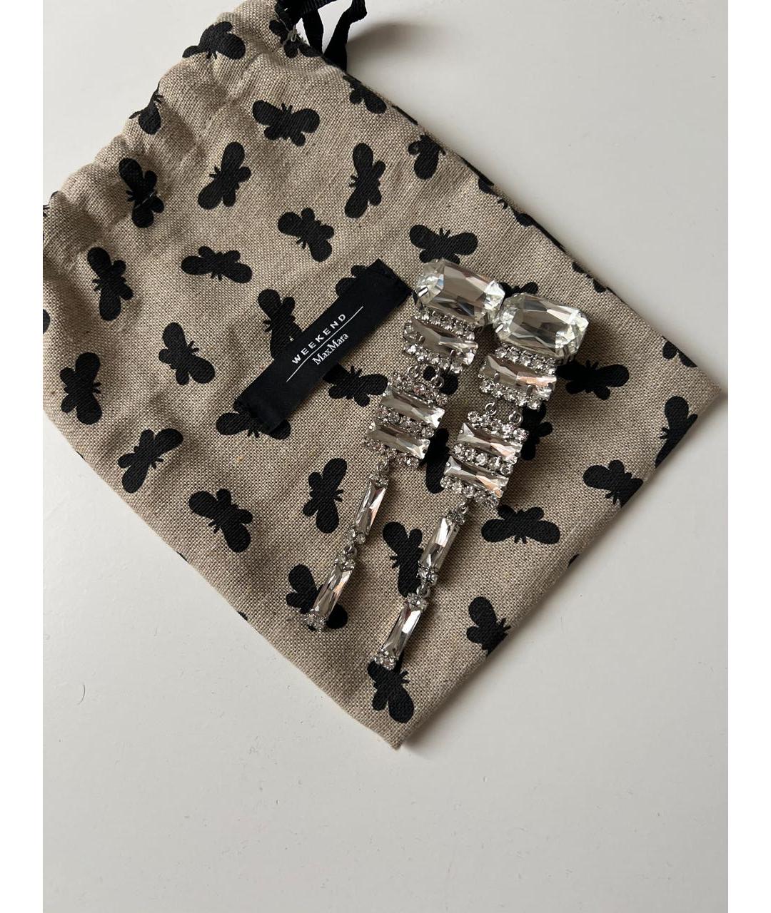 WEEKEND MAX MARA Серебряные металлические клипсы, фото 4