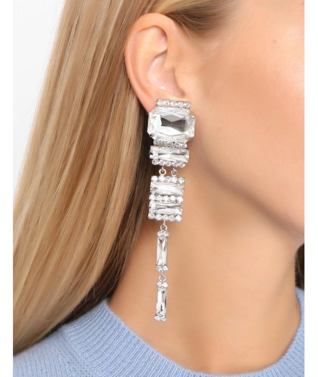 WEEKEND MAX MARA Серебряные металлические клипсы, фото 2