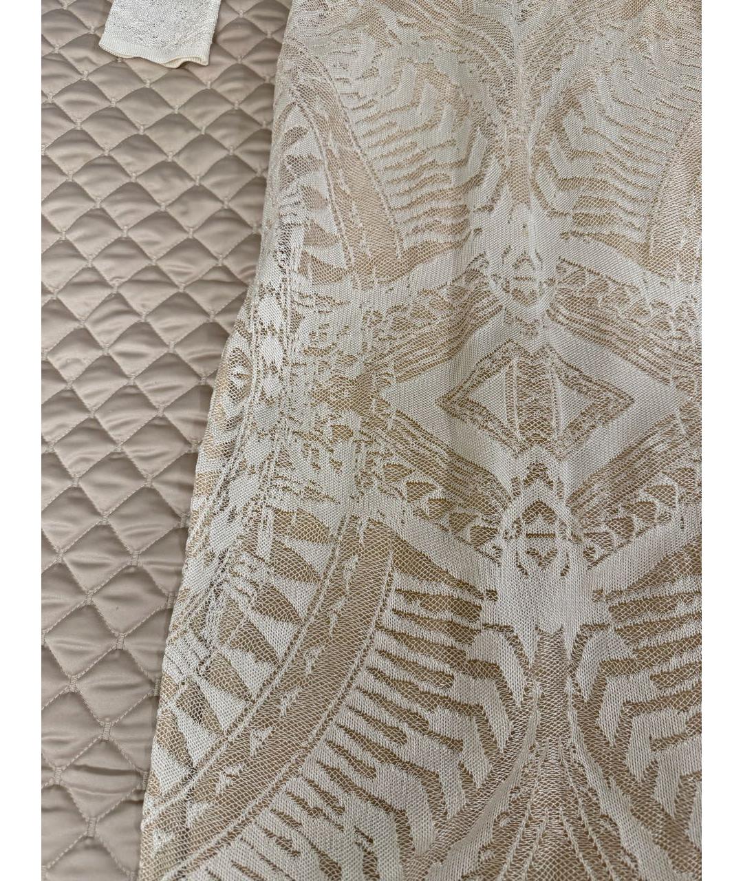 BALMAIN Белое хлопко-эластановое вечернее платье, фото 6