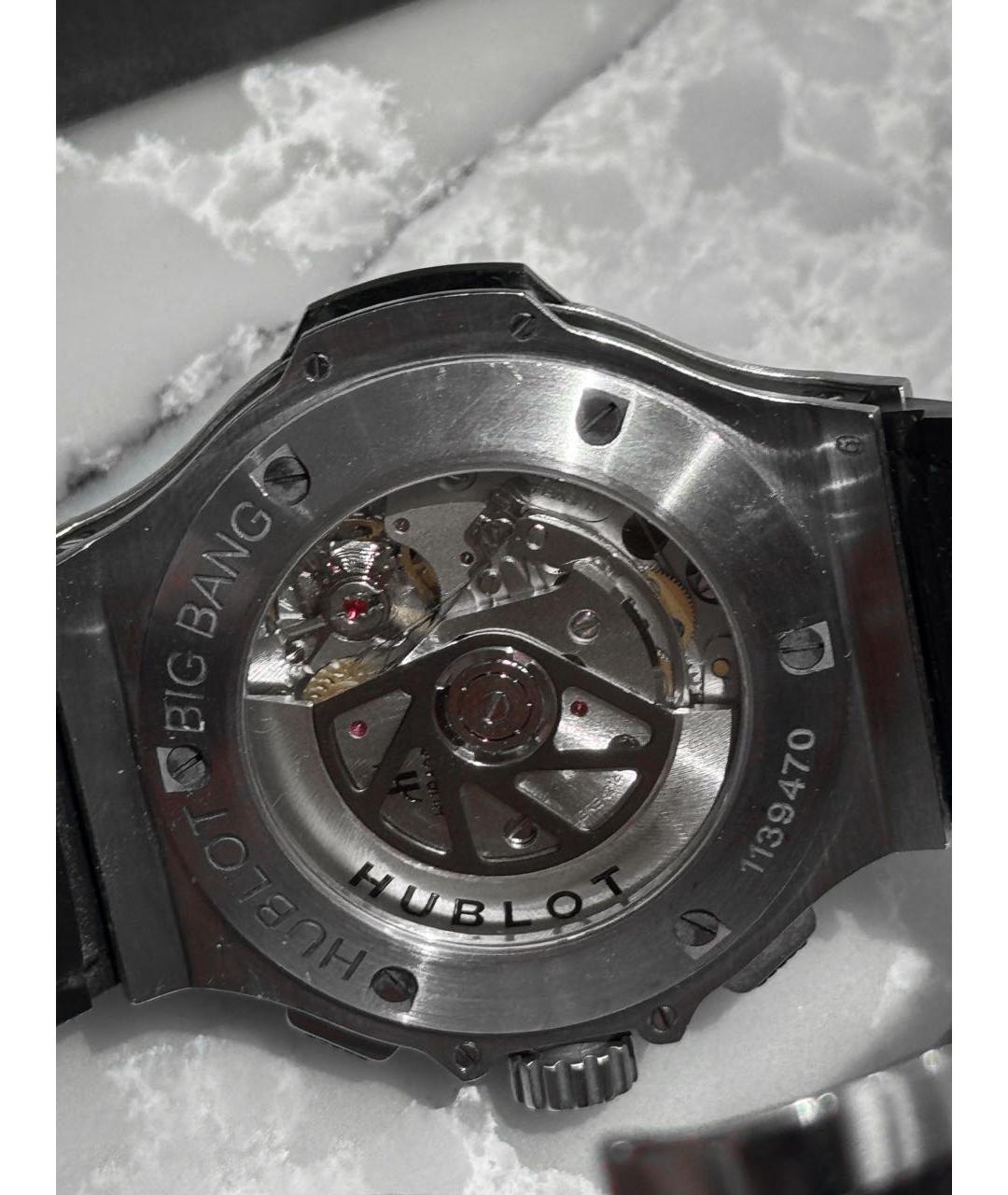 HUBLOT Серебряные стальные часы, фото 2