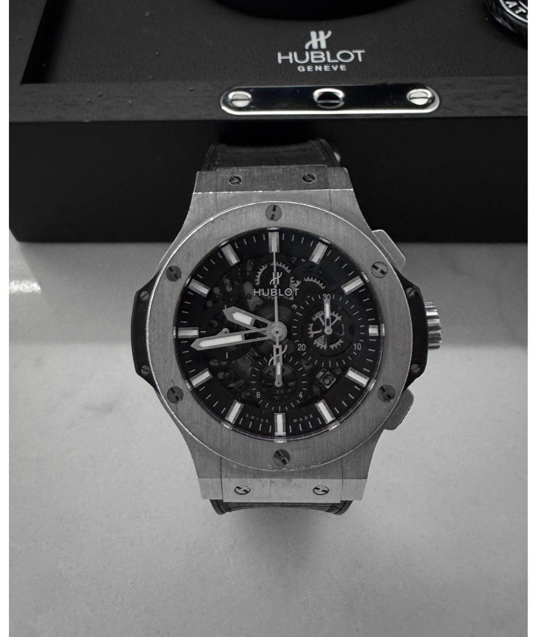 HUBLOT Серебряные стальные часы, фото 7