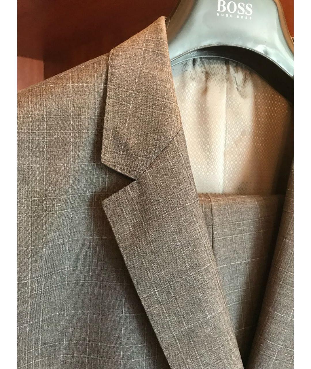 HUGO BOSS Серый классический костюм, фото 4