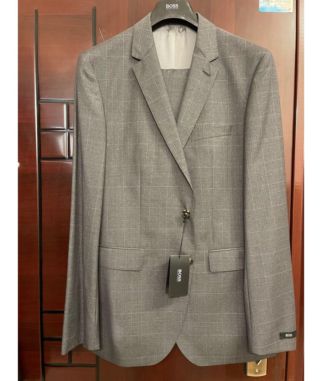 HUGO BOSS Серый классический костюм, фото 9