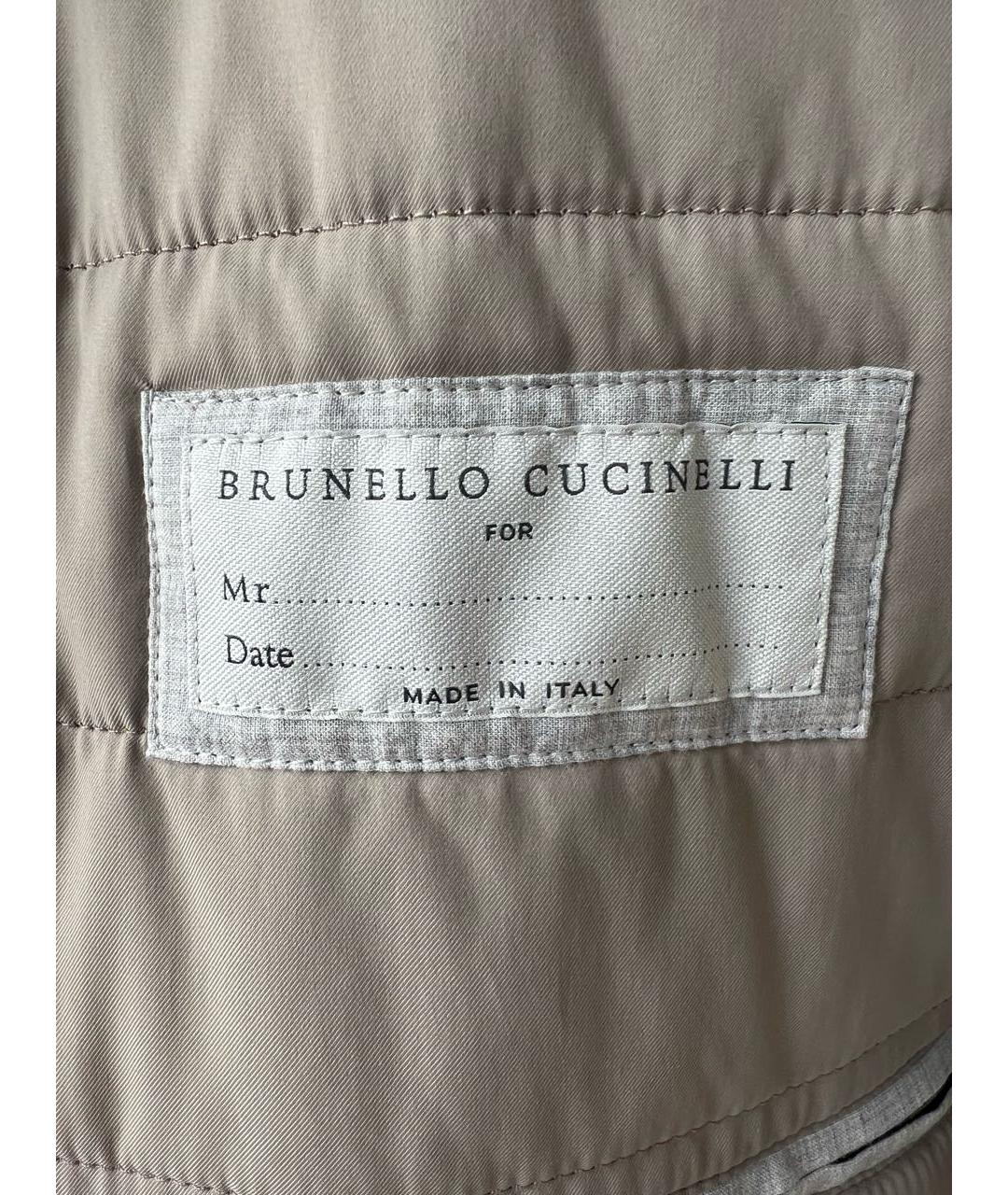 BRUNELLO CUCINELLI Серая кашемировая куртка, фото 7