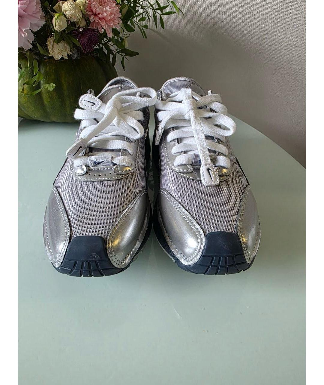 JACQUEMUS Серебряные кроссовки из искусственной кожи, фото 2