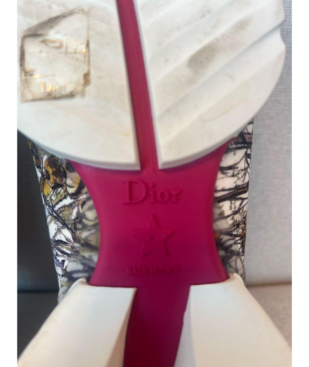 CHRISTIAN DIOR Мульти кожаные кроссовки, фото 6