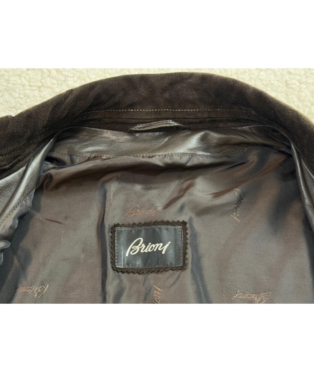 BRIONI Коричневая замшевая куртка, фото 3
