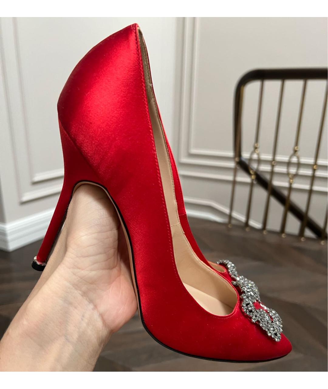 MANOLO BLAHNIK Красные туфли, фото 7