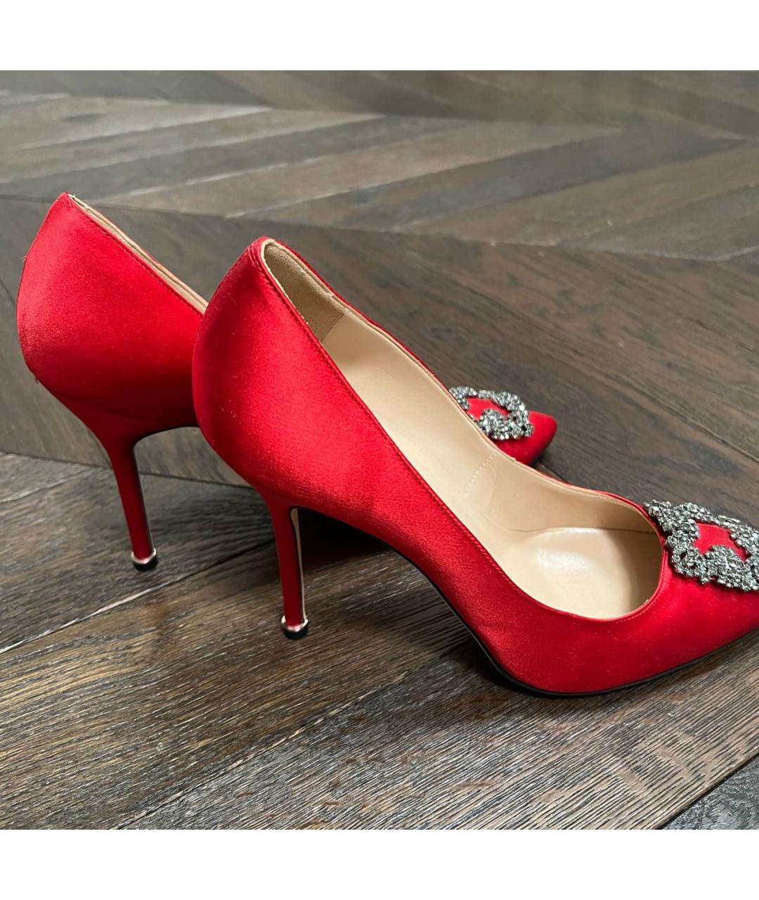 MANOLO BLAHNIK Красные туфли, фото 8