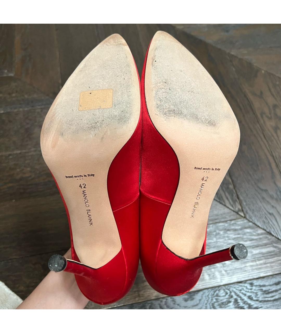 MANOLO BLAHNIK Красные туфли, фото 5