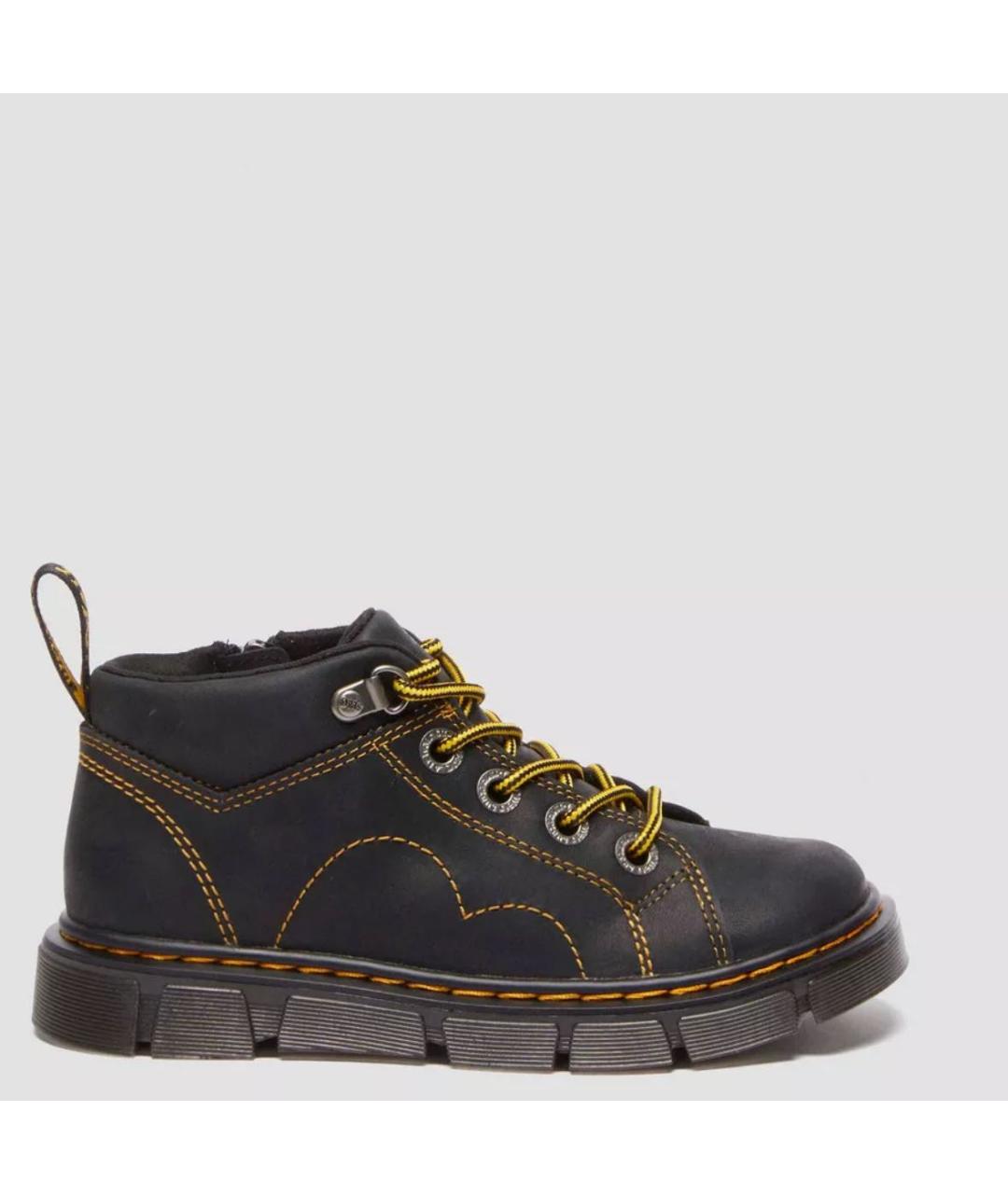 DR. MARTENS Черные кожаные ботинки, фото 7