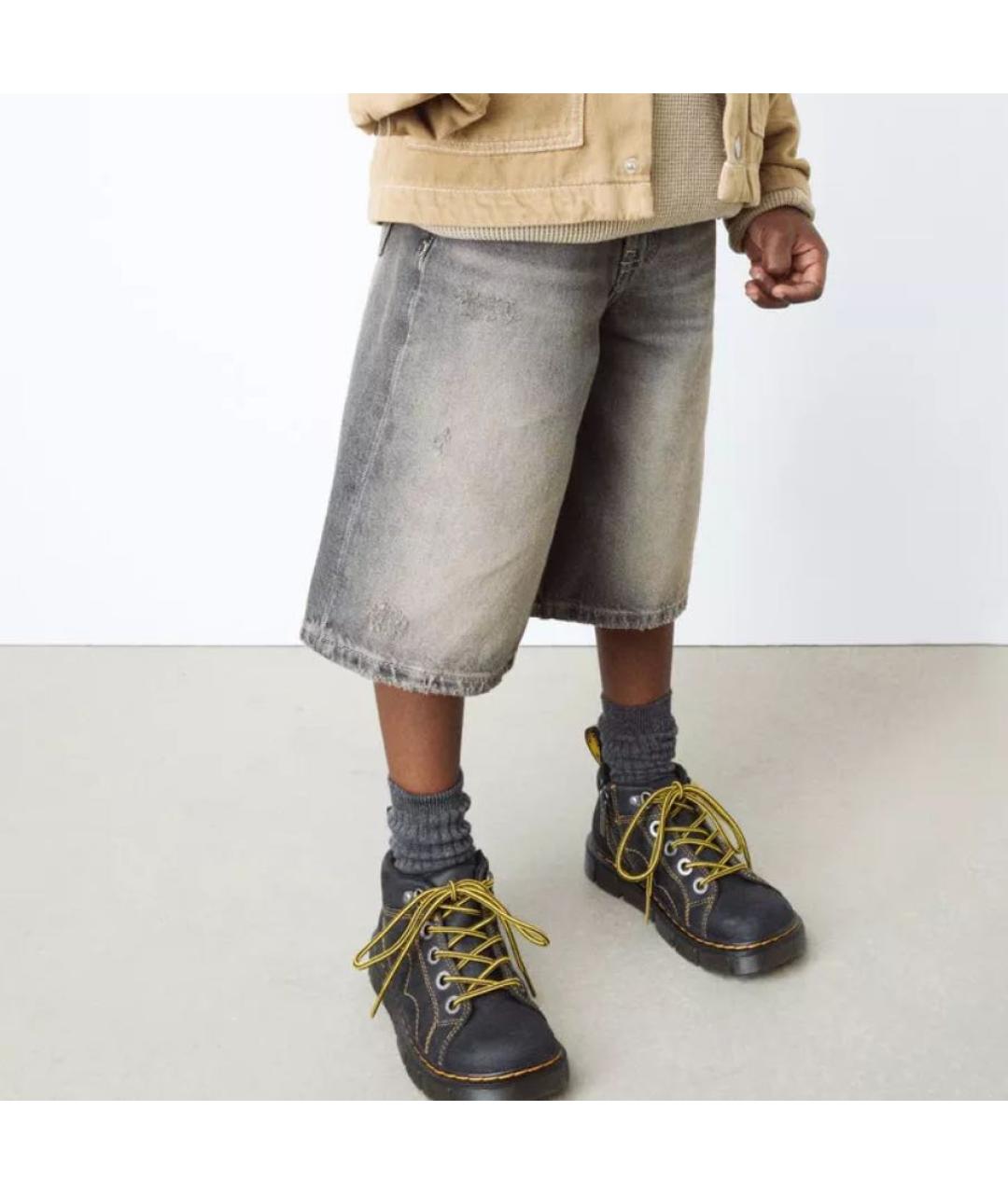 DR. MARTENS Черные кожаные ботинки, фото 5