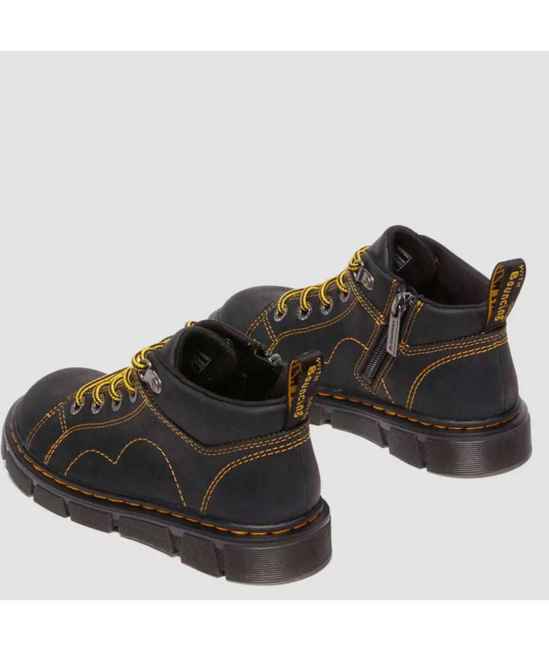 DR. MARTENS Черные кожаные ботинки, фото 3