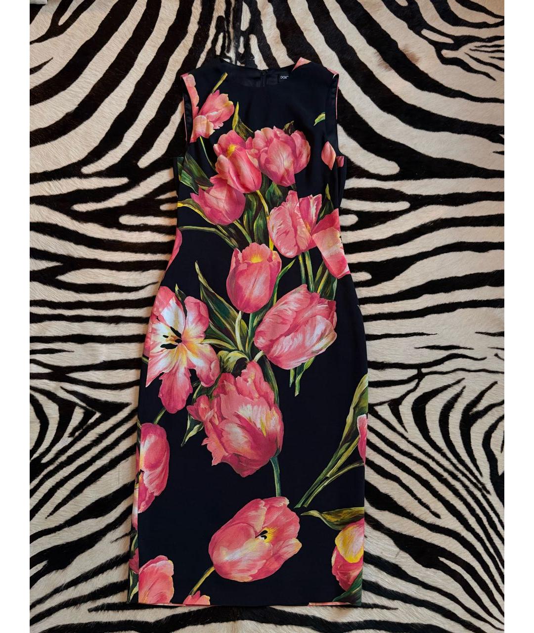 DOLCE&GABBANA Черное креповое платье, фото 5
