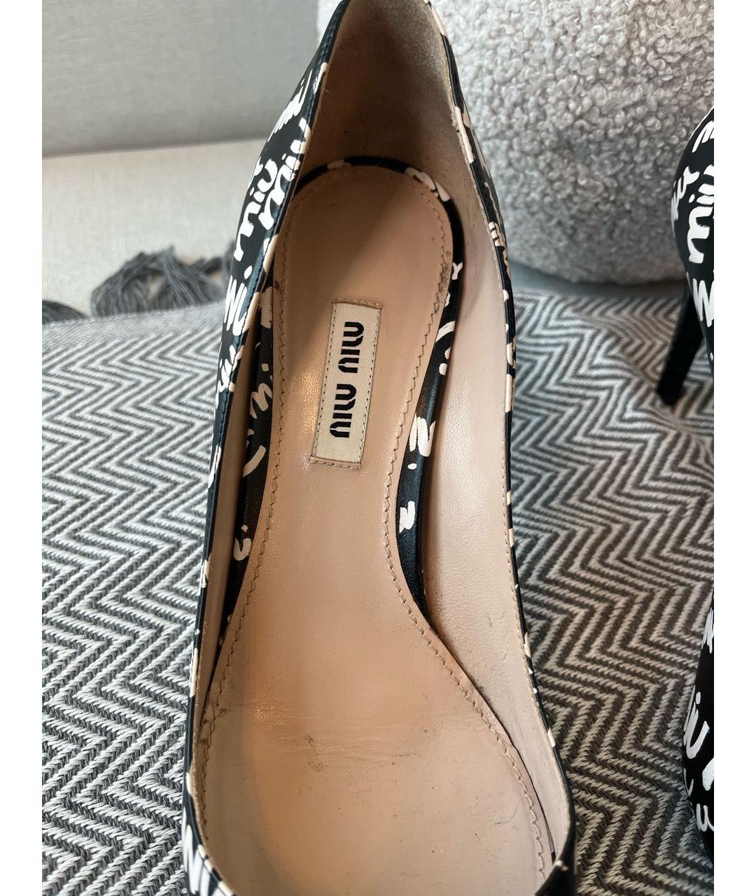 MIU MIU Белые туфли из лакированной кожи, фото 3