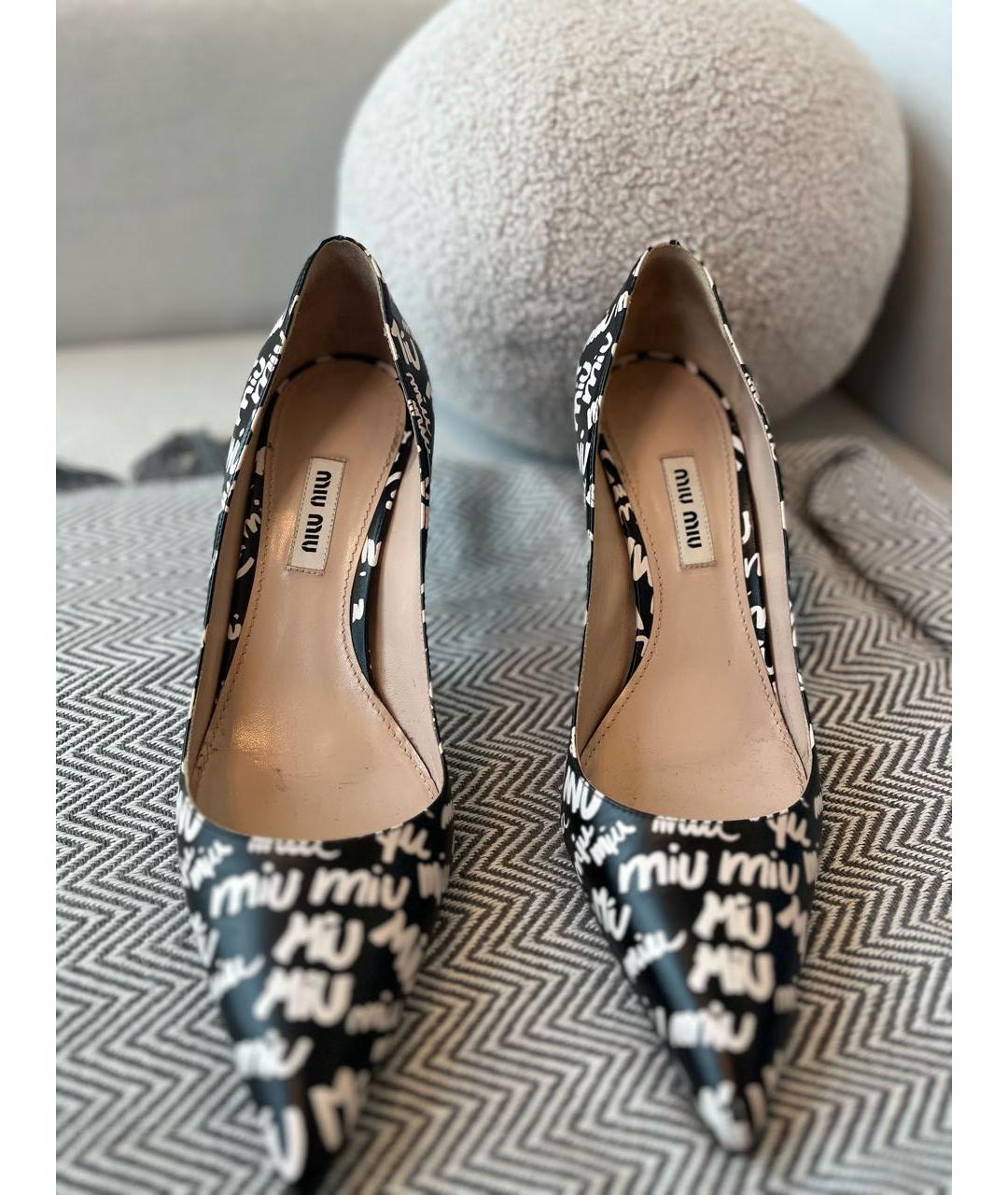MIU MIU Белые туфли из лакированной кожи, фото 4
