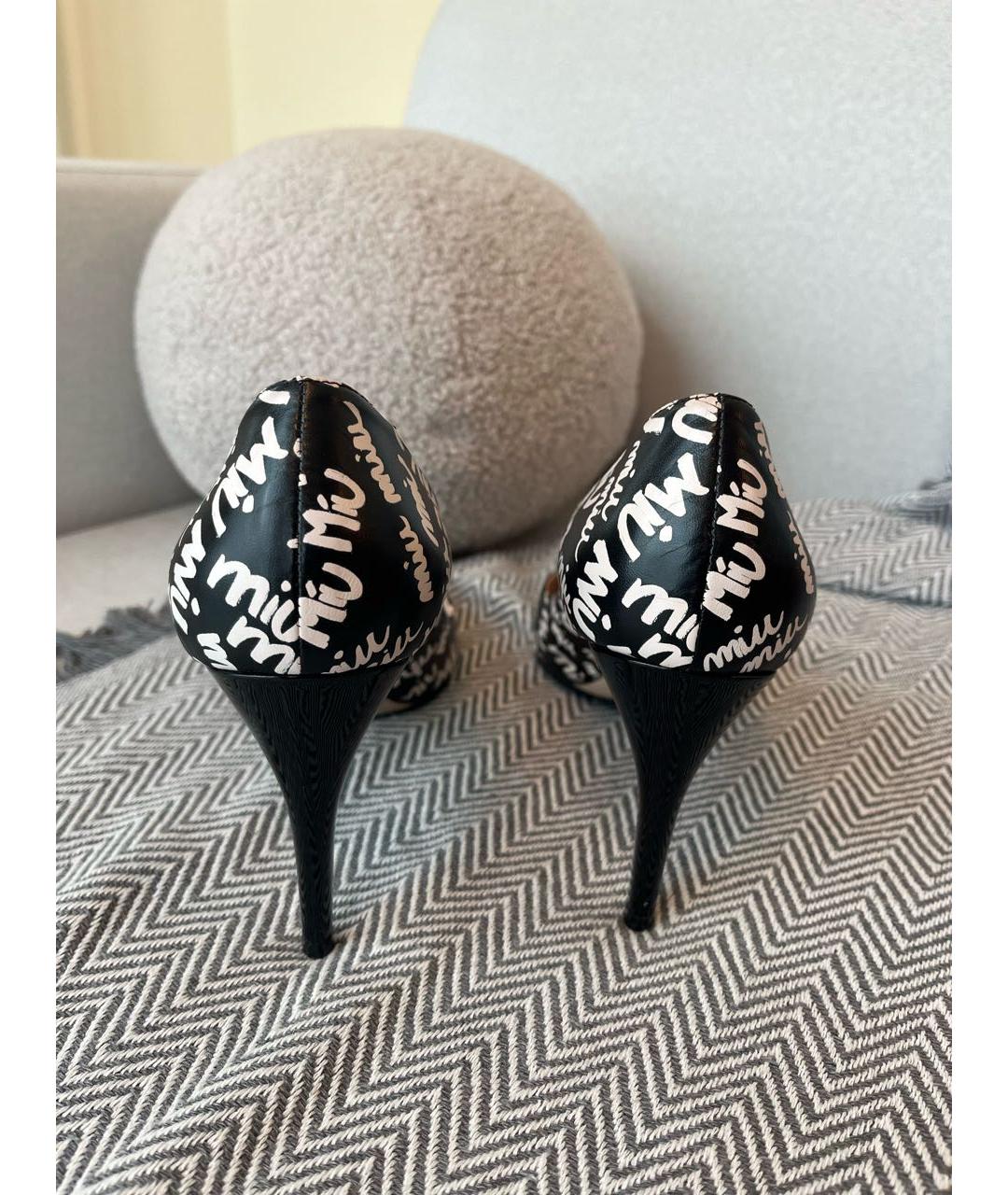MIU MIU Белые туфли из лакированной кожи, фото 5