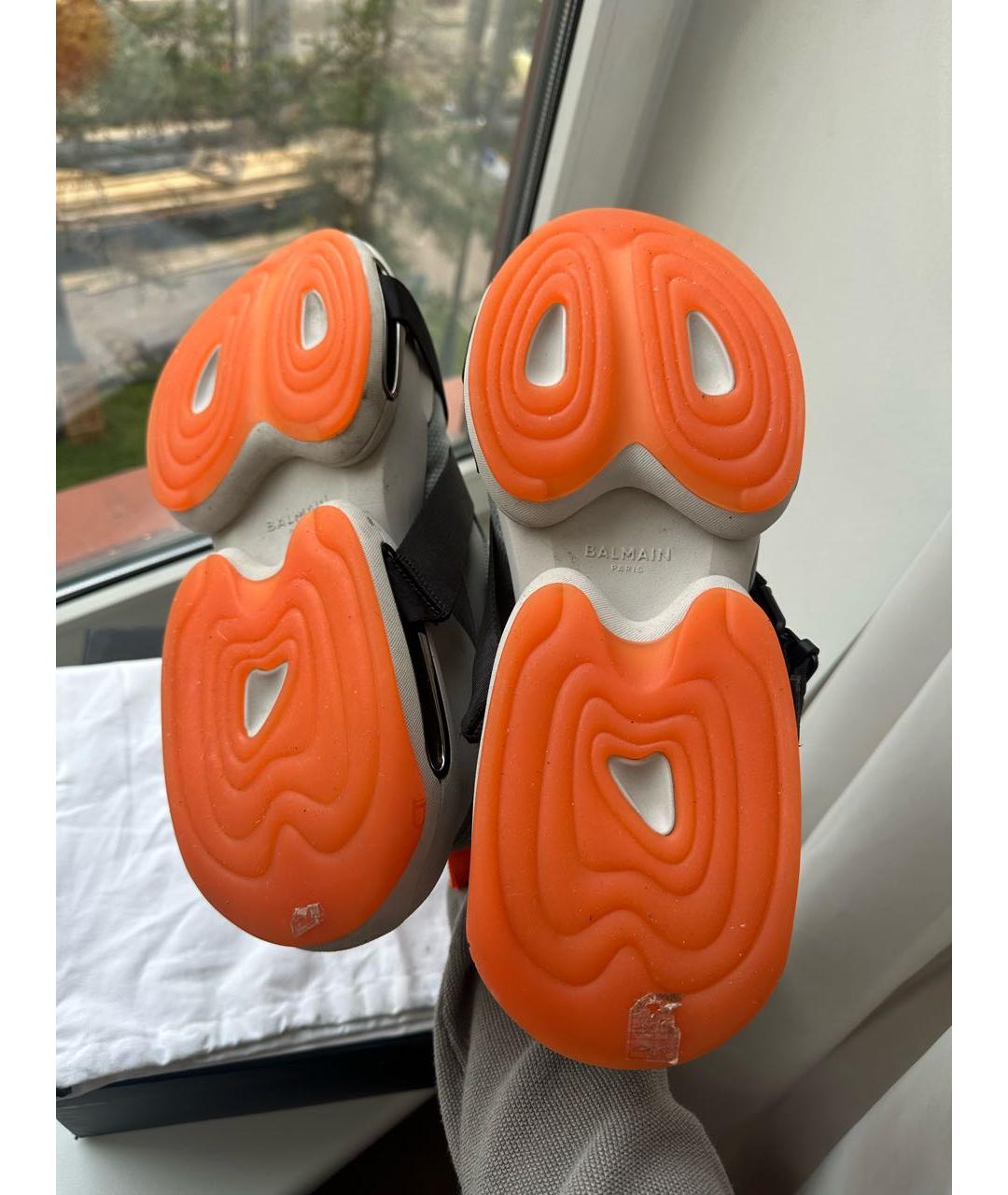 BALMAIN Мульти кожаные низкие кроссовки / кеды, фото 8