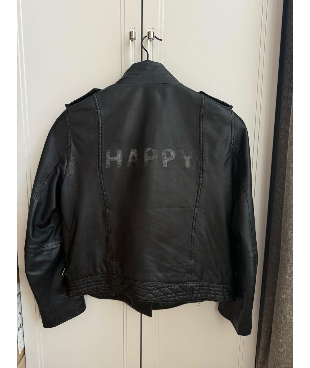 ZADIG & VOLTAIRE Черная кожаная куртка, фото 2