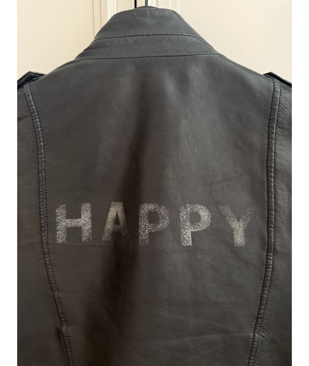 ZADIG & VOLTAIRE Черная кожаная куртка, фото 3
