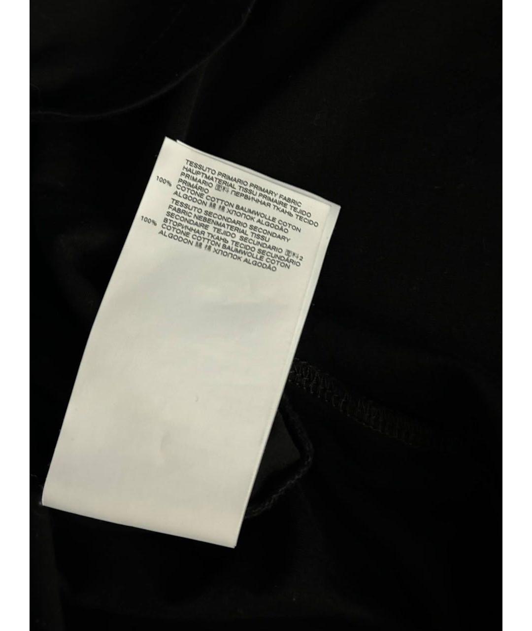 MAISON MARGIELA Черная хлопковая футболка, фото 7