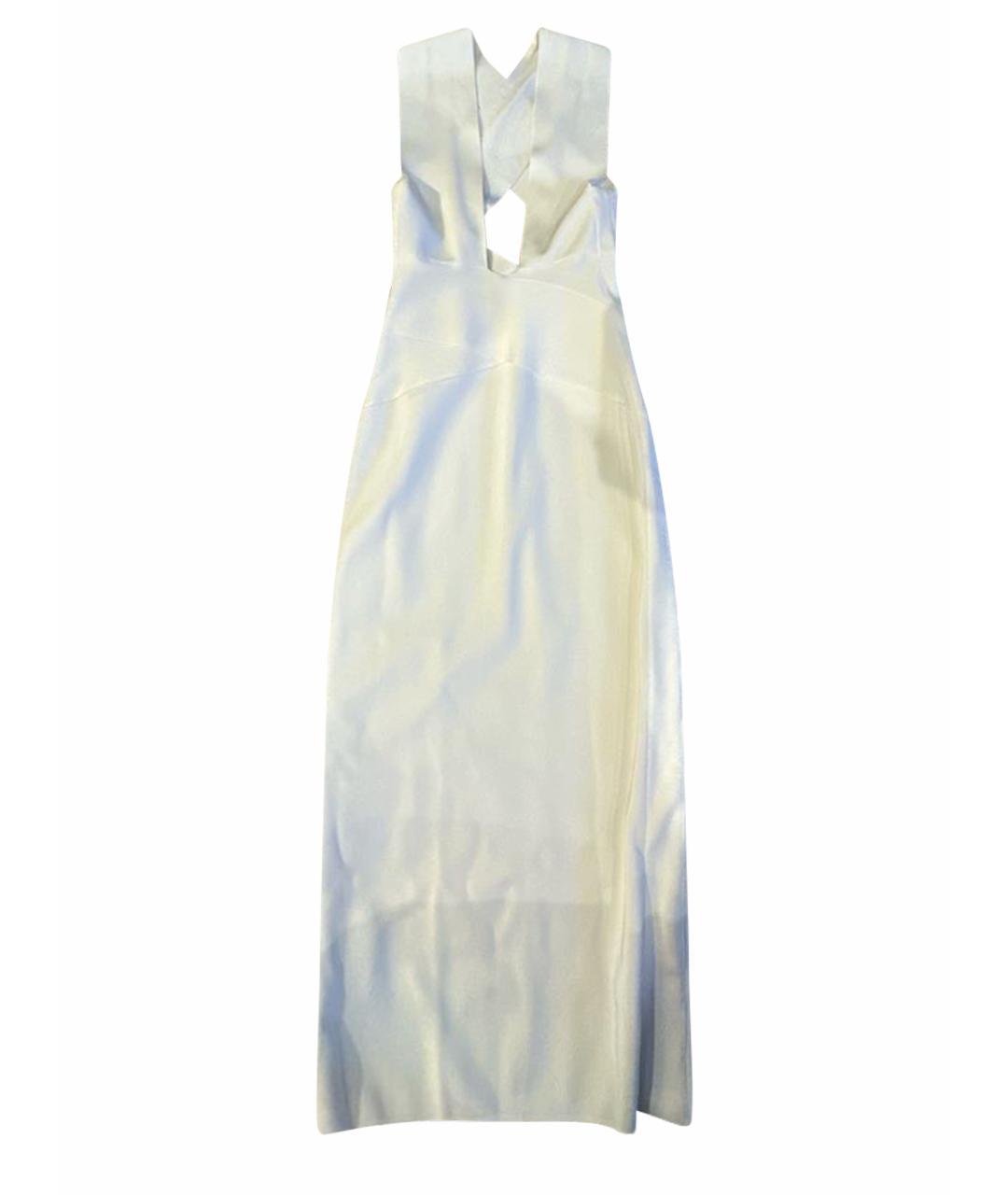 BALMAIN Белое хлопковое коктейльное платье, фото 1