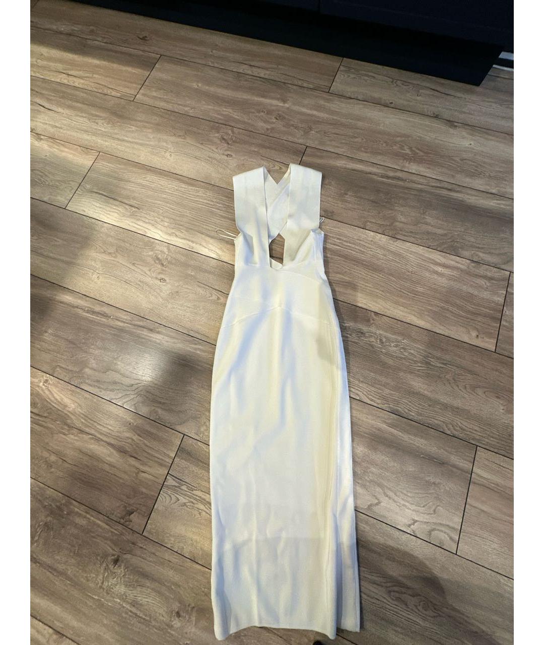 BALMAIN Белое хлопковое коктейльное платье, фото 5