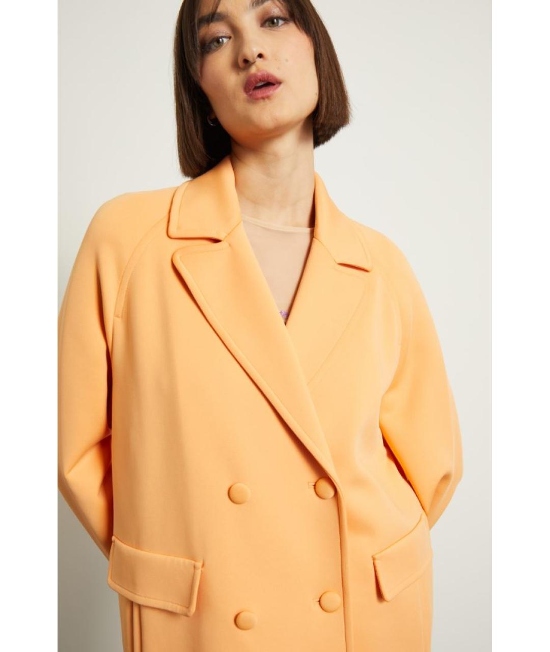 WEEKEND MAX MARA Оранжевое хлопковое пальто, фото 6