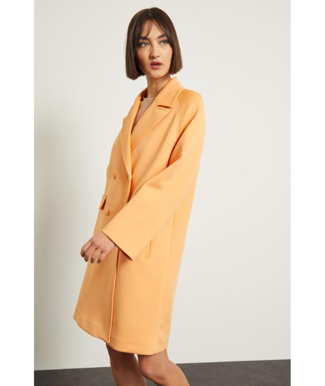 WEEKEND MAX MARA Оранжевое хлопковое пальто, фото 4