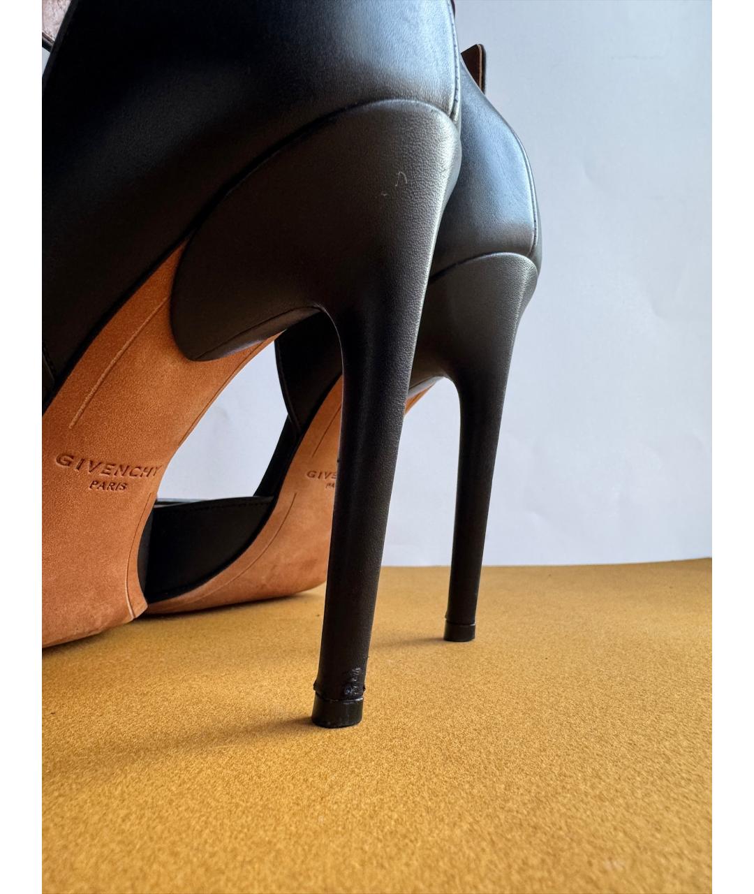GIVENCHY Черные кожаные туфли, фото 5