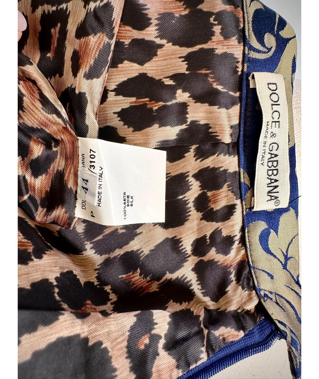 DOLCE&GABBANA Мульти шелковый костюм с юбками, фото 8